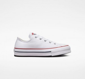 Tenis Plataforma Converse Chuck Taylor All Star Lift Niños Blancas | COLOMBIA V3085U