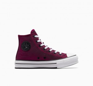 Tenis Plataforma Converse Chuck Taylor All Star Lift Sparkle Niños Rosas | COLOMBIA G7293N