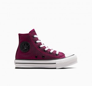 Tenis Plataforma Converse Chuck Taylor All Star Lift Sparkle Niños Rosas | COLOMBIA I9423Y