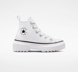 Tenis Plataforma Converse Chuck Taylor All Star Lugged Lift Canvas Niños Blancas | COLOMBIA L5673N