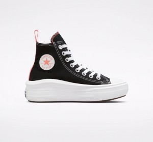 Tenis Plataforma Converse Chuck Taylor All Star Move Niños Negras | COLOMBIA R6072L