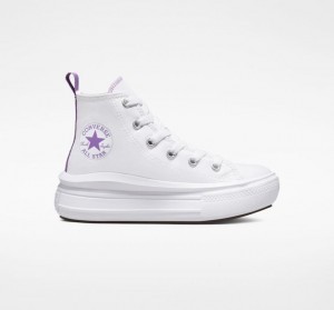 Tenis Plataforma Converse Chuck Taylor All Star Move Niños Blancas | COLOMBIA G8503D