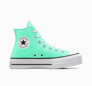 Tenis Plataforma Converse Chuck Taylor All Star Lift Mujer Turquesa | COLOMBIA O3587A