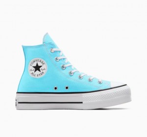 Tenis Plataforma Converse Chuck Taylor All Star Lift Mujer Azules Claro | COLOMBIA L1973K