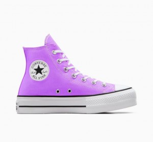 Tenis Plataforma Converse Chuck Taylor All Star Lift Mujer Lavanda | COLOMBIA B8371M