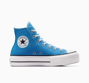 Tenis Plataforma Converse Chuck Taylor All Star Lift Mujer Azules | COLOMBIA U7341P