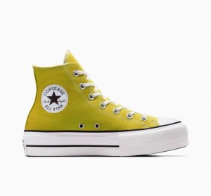 Tenis Plataforma Converse Chuck Taylor All Star Lift Mujer Amarillo | COLOMBIA R8065T