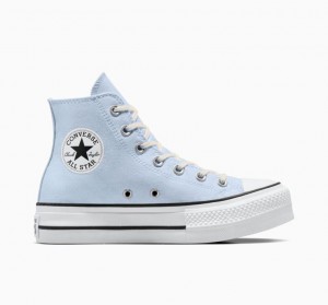 Tenis Plataforma Converse Chuck Taylor All Star Lift Mujer Azules Claro | COLOMBIA M1270U