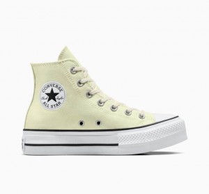 Tenis Plataforma Converse Chuck Taylor All Star Lift Mujer Amarillo Claro | COLOMBIA M8265E