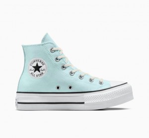 Tenis Plataforma Converse Chuck Taylor All Star Lift Mujer Turquesa Claro | COLOMBIA E8203U