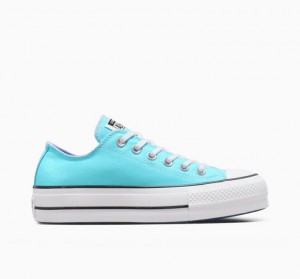 Tenis Plataforma Converse Chuck Taylor All Star Lift Mujer Azules Claro | COLOMBIA B4012I