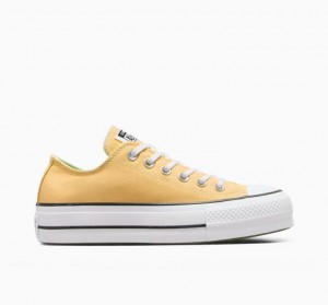 Tenis Plataforma Converse Chuck Taylor All Star Lift Mujer Amarillo | COLOMBIA I7382D