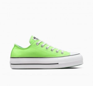 Tenis Plataforma Converse Chuck Taylor All Star Lift Mujer Verde Claro | COLOMBIA D6913F