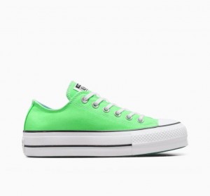 Tenis Plataforma Converse Chuck Taylor All Star Lift Mujer Verde Claro | COLOMBIA Q5382L