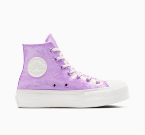 Tenis Plataforma Converse Chuck Taylor All Star Lift Golden Butterfly Mujer Lavanda | COLOMBIA M6241V