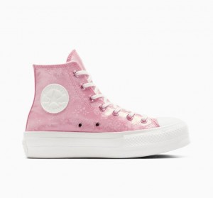 Tenis Plataforma Converse Chuck Taylor All Star Lift Golden Butterfly Mujer Rosas | COLOMBIA B2568I