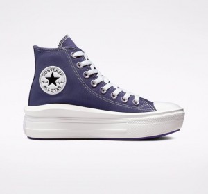 Tenis Plataforma Converse Chuck Taylor All Star Move Mujer Azul Marino | COLOMBIA Y2569E