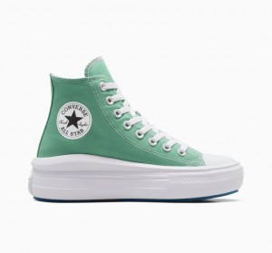 Tenis Plataforma Converse Chuck Taylor All Star Move Seasonal Color Mujer Verde | COLOMBIA N9026F