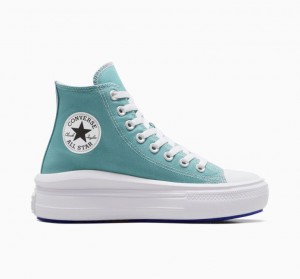 Tenis Plataforma Converse Chuck Taylor All Star Move Seasonal Color Mujer Turquesa | COLOMBIA L7354M