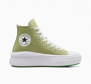 Tenis Plataforma Converse Chuck Taylor All Star Move Seasonal Color Mujer Verde Claro | COLOMBIA E3689M