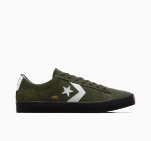 Tenis Skate Converse Cons Pl Vulc Pro Suede Hombre Verde Oscuro | COLOMBIA J6752X