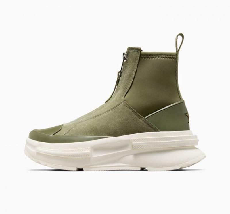 Botas Chelsea Converse Run Star Legacy CX Plataforma Suede Hombre Verde Oliva | COLOMBIA H2860Z