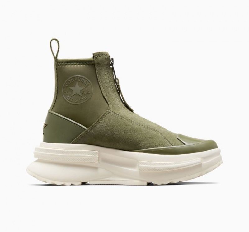 Botas Chelsea Converse Run Star Legacy CX Plataforma Suede Hombre Verde Oliva | COLOMBIA H2860Z