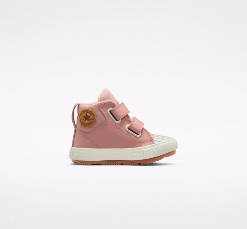 Botas Converse Chuck Taylor All Star Berkshire Easy-on Leather Niños Rosas | COLOMBIA M4273G