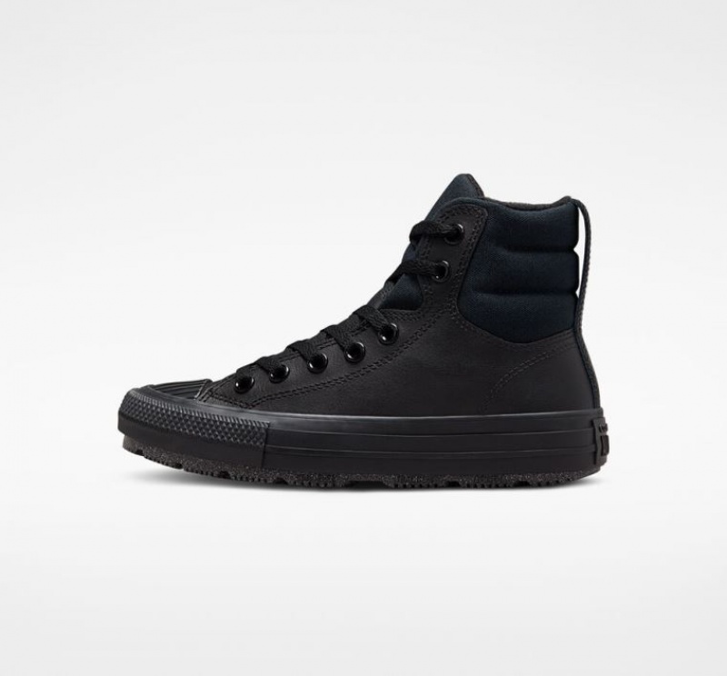 Botas Converse Chuck Taylor All Star Berkshire Leather Niños Negras | COLOMBIA A8714V