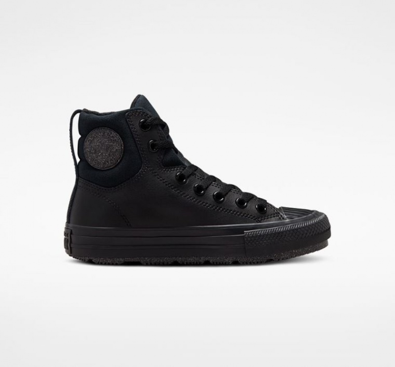 Botas Converse Chuck Taylor All Star Berkshire Leather Niños Negras | COLOMBIA A8714V