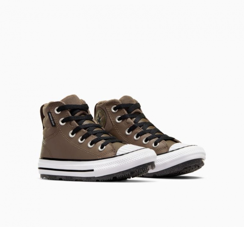 Botas Converse Chuck Taylor All Star Berkshire Leather Niños Marrones | COLOMBIA P3498W