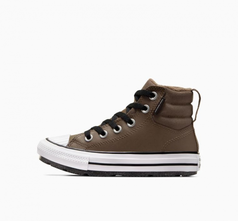 Botas Converse Chuck Taylor All Star Berkshire Leather Niños Marrones | COLOMBIA P3498W