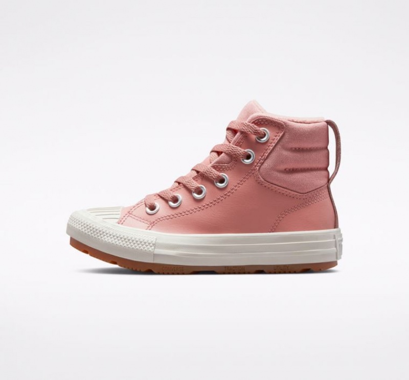 Botas Converse Chuck Taylor All Star Berkshire Leather Niños Rosas | COLOMBIA F0528H