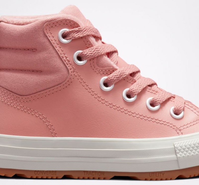 Botas Converse Chuck Taylor All Star Berkshire Leather Niños Rosas | COLOMBIA F0528H