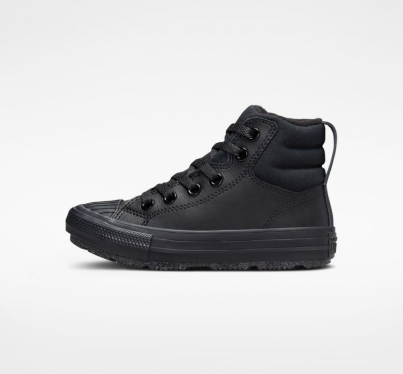 Botas Converse Chuck Taylor All Star Berkshire Leather Niños Negras | COLOMBIA V2014P