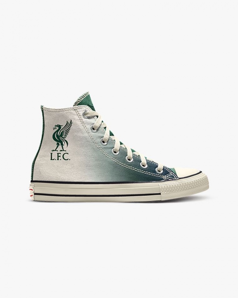 Tenis Converse By You X LFC Chuck Taylor All Star Altos Mujer Blancas Verde | COLOMBIA M9048Y