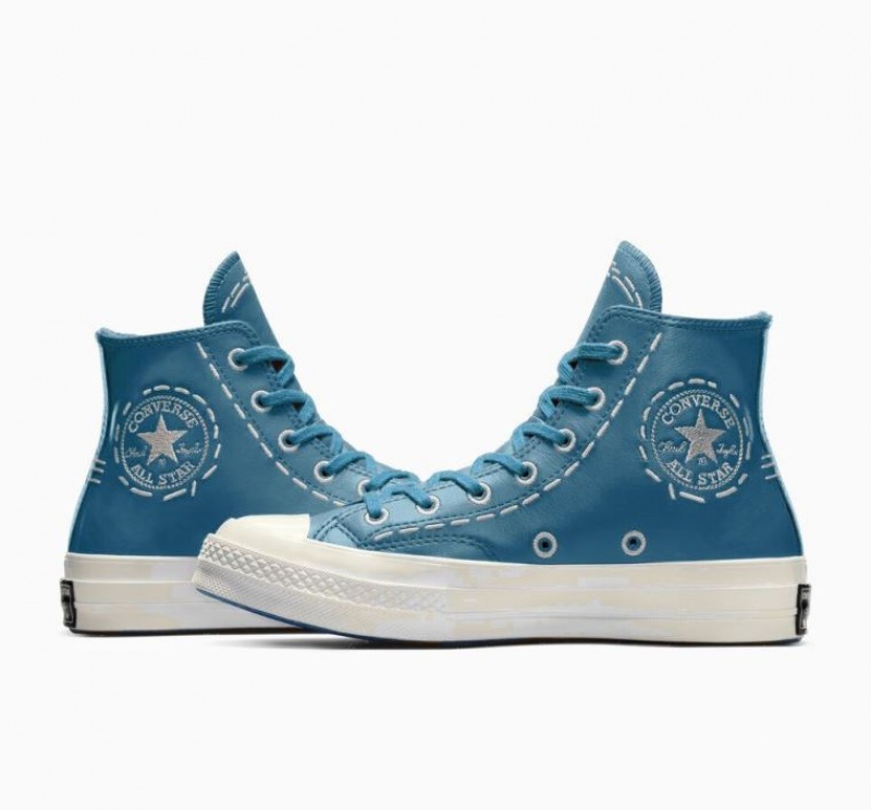 Tenis Converse Chuck 70 Bold Stitch Altos Mujer Turquesa | COLOMBIA X5084T