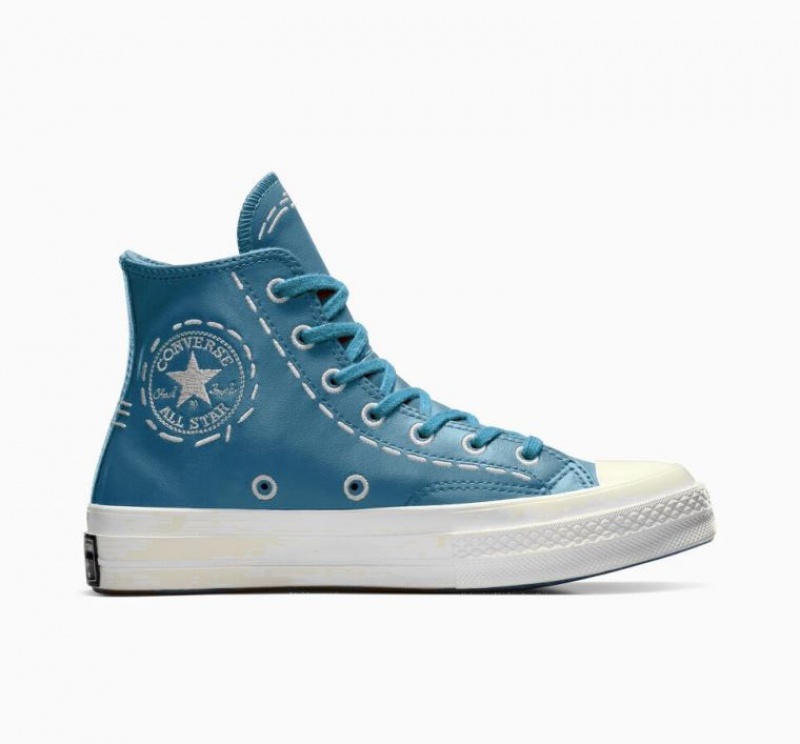 Tenis Converse Chuck 70 Bold Stitch Altos Mujer Turquesa | COLOMBIA X5084T