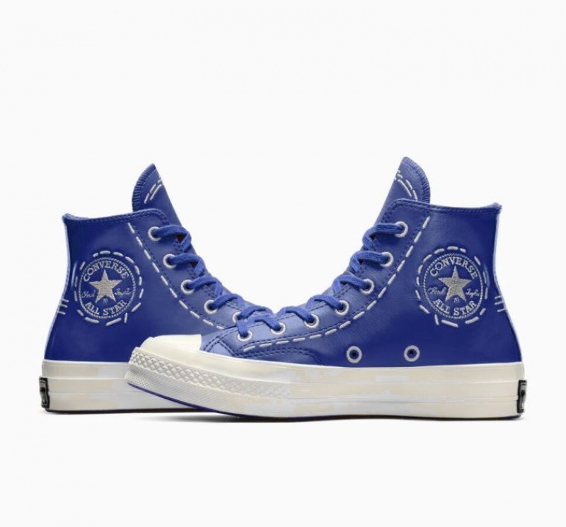 Tenis Converse Chuck 70 Bold Stitch Altos Mujer Azules | COLOMBIA I5702T