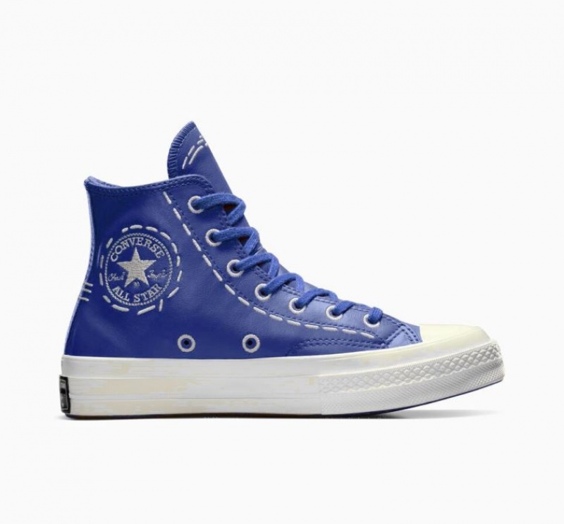 Tenis Converse Chuck 70 Bold Stitch Altos Mujer Azules | COLOMBIA I5702T