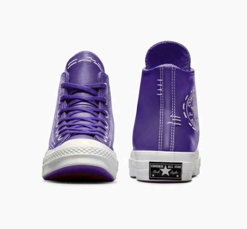 Tenis Converse Chuck 70 Bold Stitch Altos Mujer Moradas | COLOMBIA S4972I