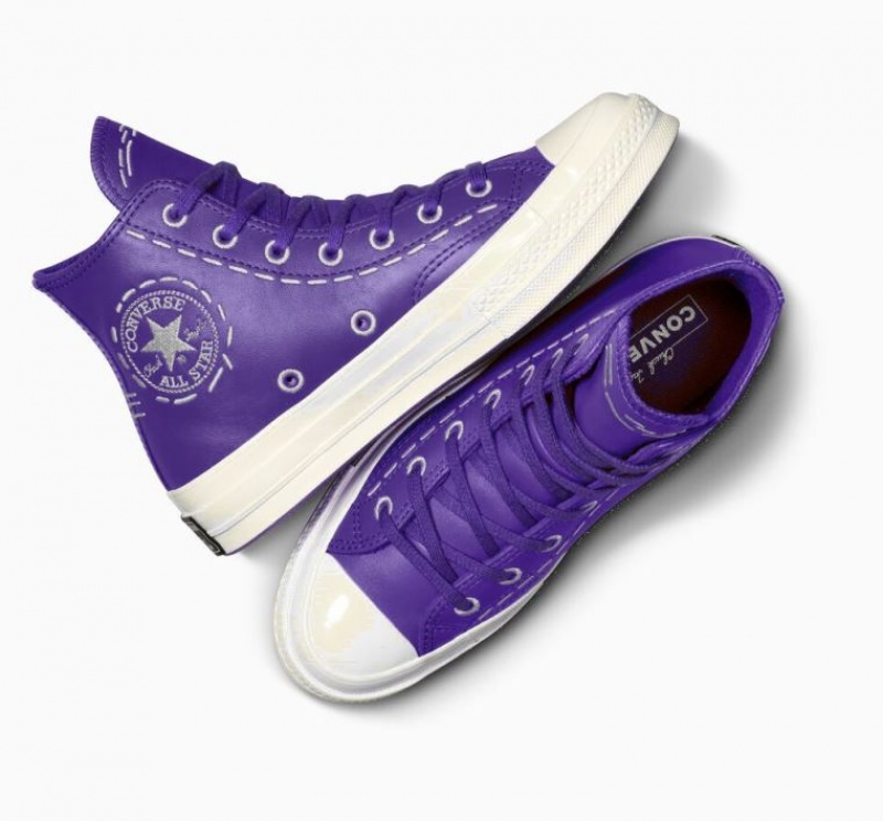 Tenis Converse Chuck 70 Bold Stitch Altos Mujer Moradas | COLOMBIA S4972I