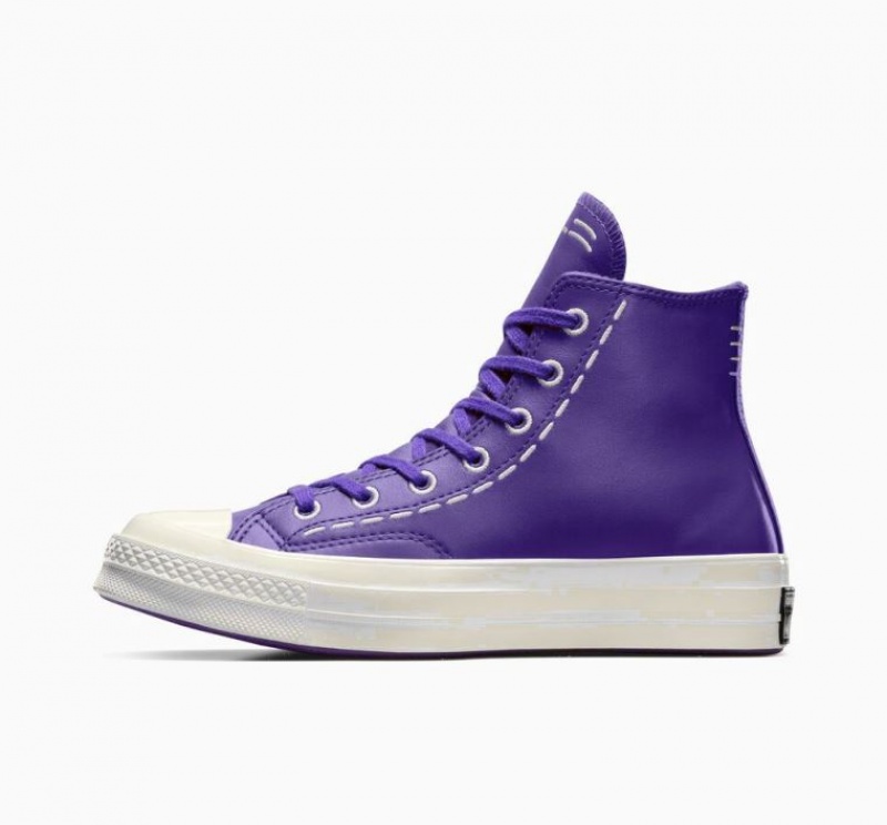 Tenis Converse Chuck 70 Bold Stitch Altos Mujer Moradas | COLOMBIA S4972I