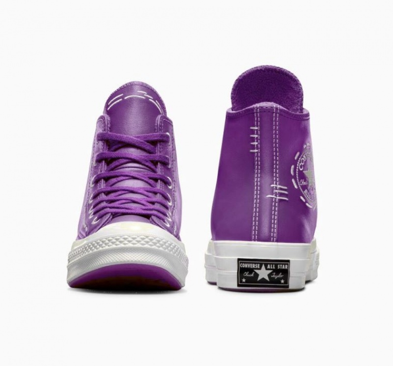 Tenis Converse Chuck 70 Bold Stitch Altos Mujer Moradas | COLOMBIA S5829E