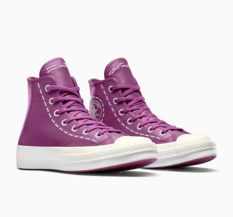 Tenis Converse Chuck 70 Bold Stitch Altos Mujer Fucsia | COLOMBIA J9483P