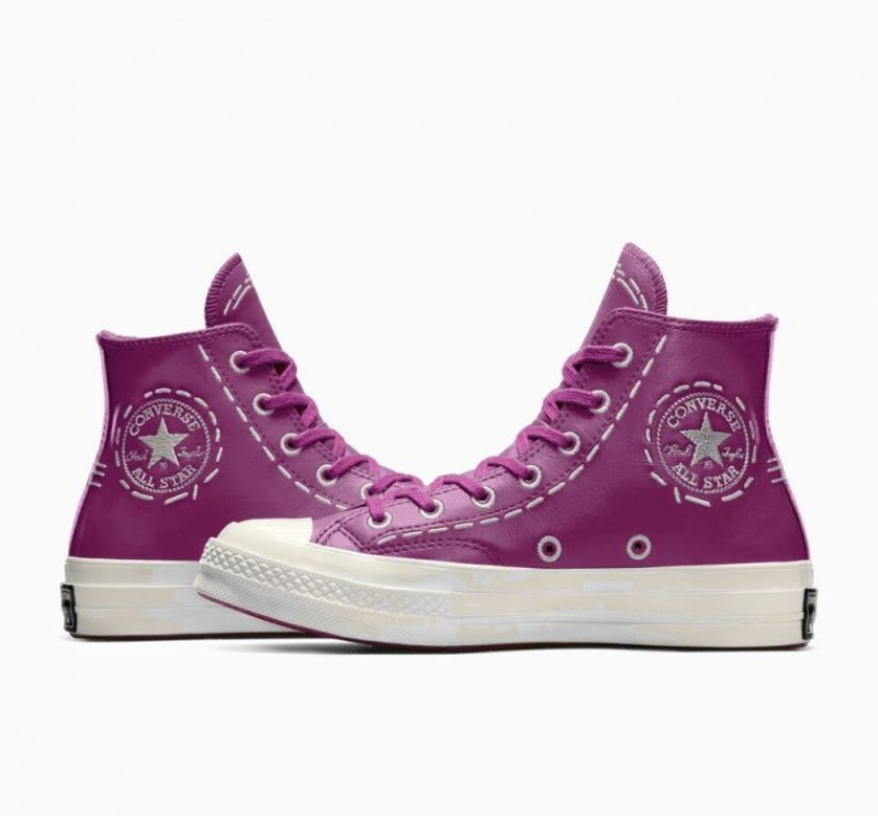 Tenis Converse Chuck 70 Bold Stitch Altos Mujer Fucsia | COLOMBIA J9483P