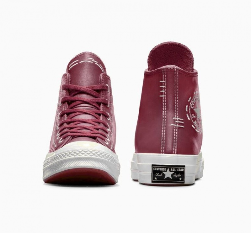 Tenis Converse Chuck 70 Bold Stitch Altos Mujer Rojas | COLOMBIA Q7286L