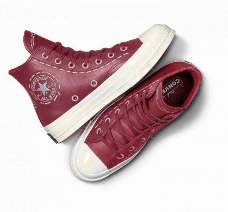 Tenis Converse Chuck 70 Bold Stitch Altos Mujer Rojas | COLOMBIA Q7286L