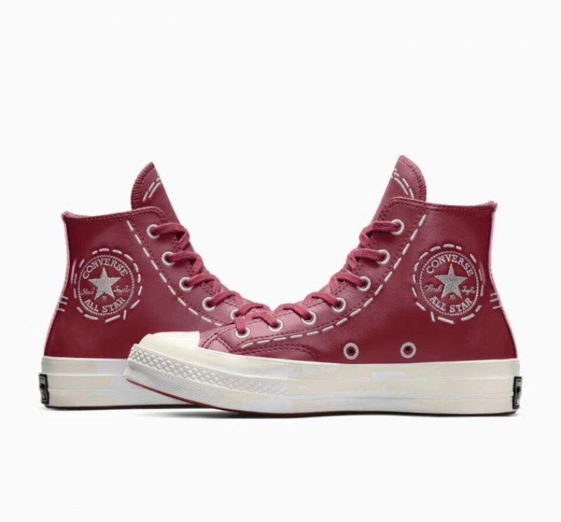 Tenis Converse Chuck 70 Bold Stitch Altos Mujer Rojas | COLOMBIA Q7286L