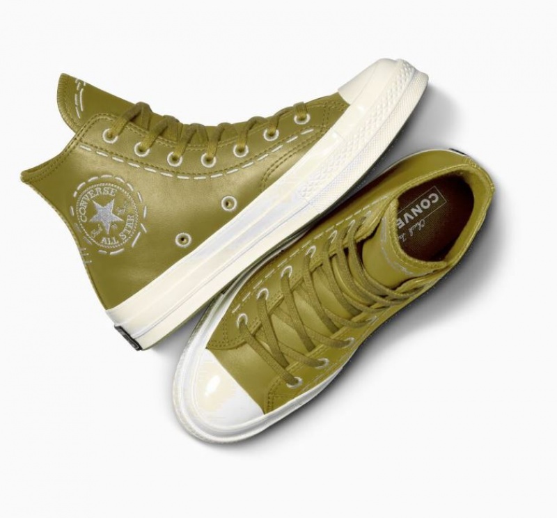 Tenis Converse Chuck 70 Bold Stitch Altos Mujer Verde Oliva | COLOMBIA L4102S